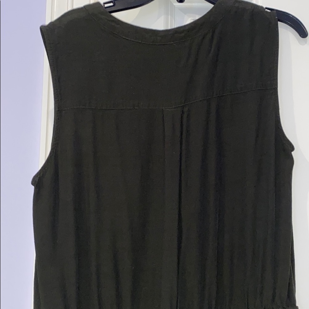 Army Green Button Up Romper - Perfect Condition - image 5